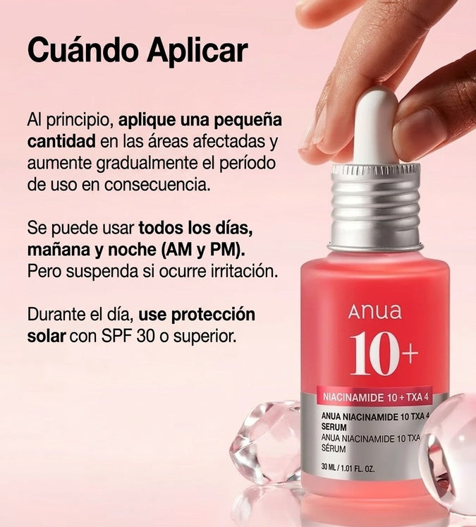 ANUA - SUERO NIACINAMIDE 10 + TXA 4 SERUM 30ML